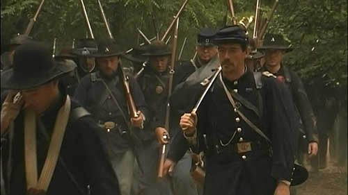 reenactment footage union march